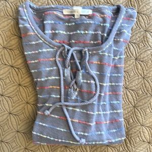 Threads 4 Thought Lightweight Pastel Striped Pullover - Size Medium